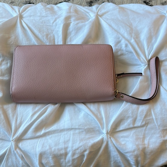 Kate Spade Large Carryall Wristlet/Wallet Blush Pink Double Zipper - Picture 2 of 16